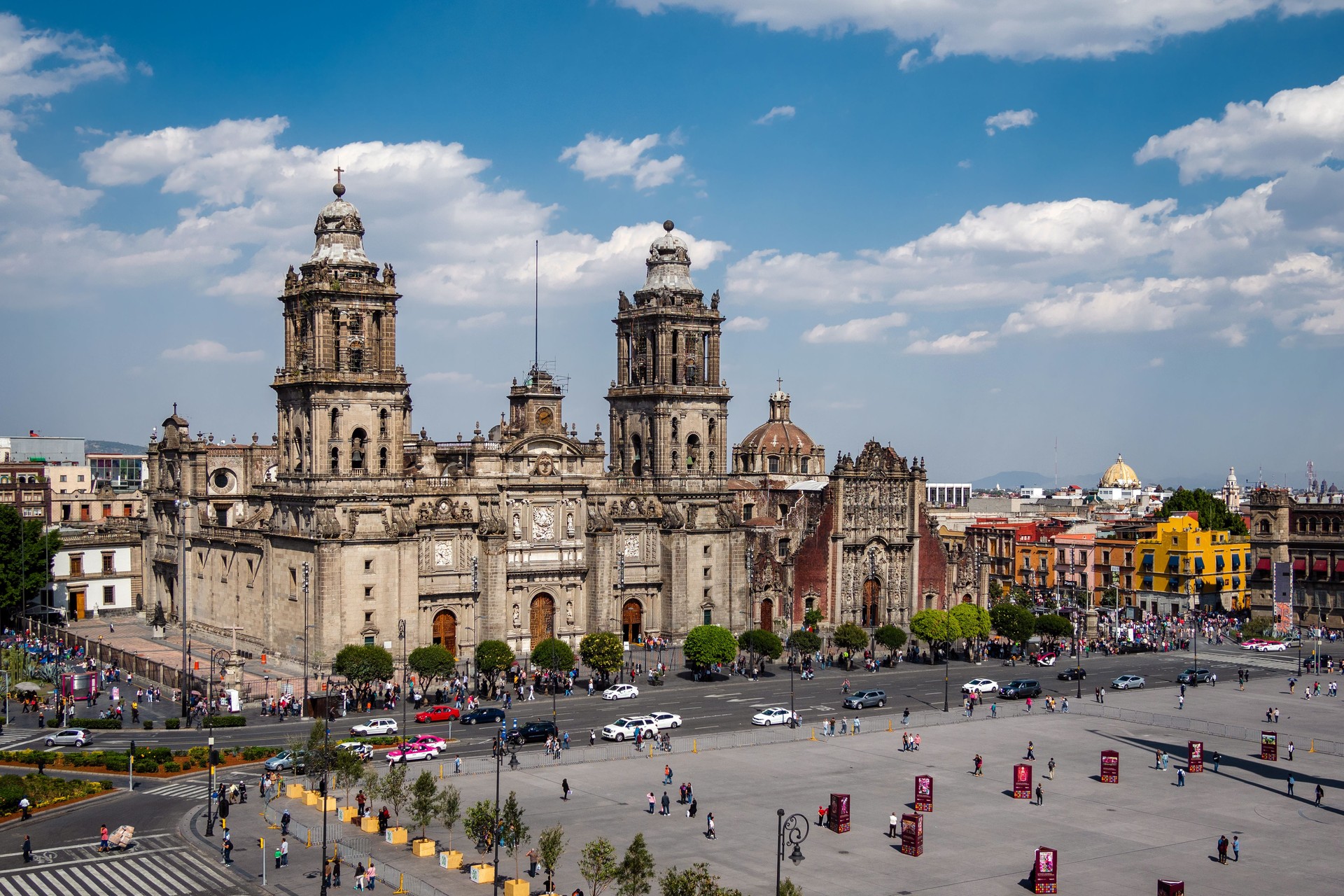 Historical Landmark Mexico City Metropolitan Cathedral in the Historic Center of Mexico City, Mexico